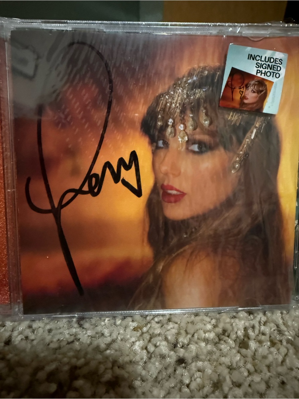 Taylor Swift hand signed Life of a Showgirl CD #1 - Autographed